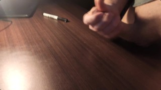 Uncut teen boy wank and cum