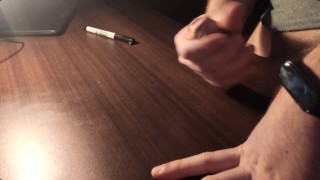 Uncut teen boy wank and cum