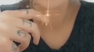 Spit and mouth fetish with AlaskaSky