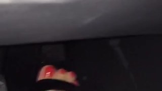 @tici_feet IG tici feet tici_feet revying accelerating pedal pumping red toenails (preview)