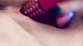 Getting myself off before he fucks me
