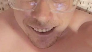 Masturbating over sissy porn