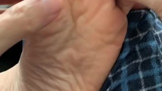 Wrinkled soles JOI 