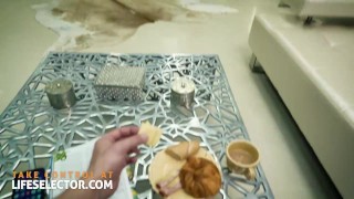 Spend a perfect sexy weekend with your girlfriend Sybil and friends