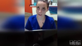 Doctor Deepthroat facefucked by patients huge cock DIRTY TALK