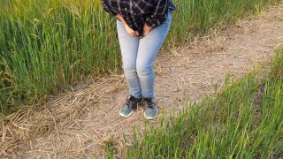 Alice - Desperate to pee, then lost it and pissed myself in jeans and panties ;)