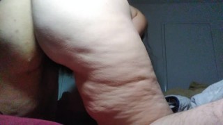 Oops I peed! PAWG Pink TRIES to FART but Can't! Accidentally Pees Bed Licks Piss Puddle Yum!