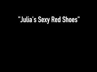 Red Hot Heeled Mommy Julia Ann Finger Fucks Her Moist Mature Muff!