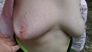 Rip my blouse and slap my tits in public - Trailer