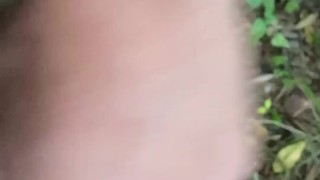 Парень заблудился в лесу и решил подрочить