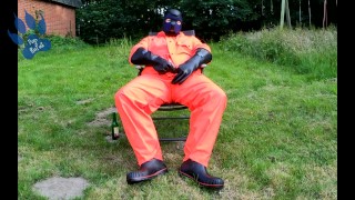 waterproof after-work wank out in the garden