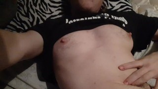 casual nipple play before bed