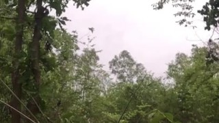 AMATEUR CLOTHES OFF NAKED IN WOODS | SOME WORKERS AROUND