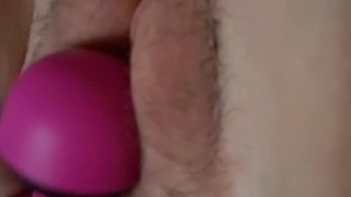 Getting myself ready for my massive dildo