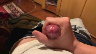 Close up Cumshot Solo Amateur hard cock uncutcock 4k 60fps