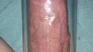 Penis pump session 20 min later