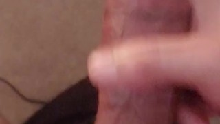 Jerking off my big dick