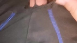Snapchat - boxer troué laisse entrevoir son gros clito