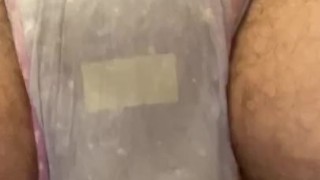 Pissing in my already wet diaper 