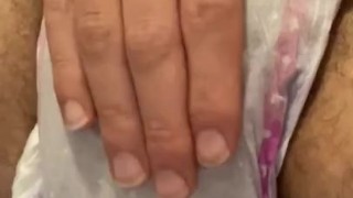 Pissing in my already wet diaper 