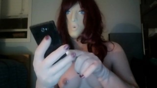 I give you a call while i am masking in my Angel female silicone mask!