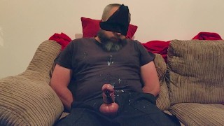 Daddy Tied Up With Vibrator On Cock - SlugsOfCumGuy