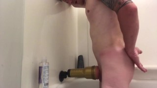Fucking my flesh light in the bathtub