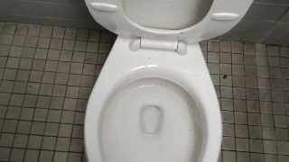 Cumming In A Stall At The Local Truck Stop