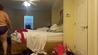 BBW Nurse Vicki gets dress after a shower
