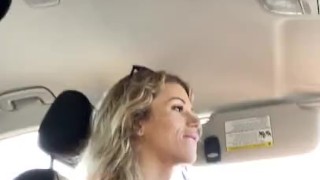 Driving on public Hwy. while trans jerks off my huge cock until I shoot huge cum shot! 