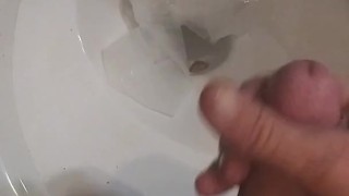 Me jerking off into the toilet
