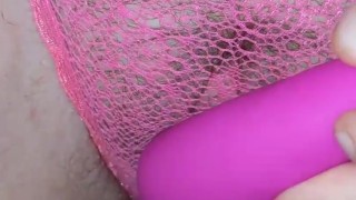 Pink lace panties fucking 