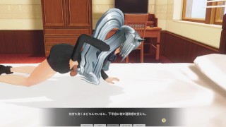 3D HENTAI сute girl jerk off you POV