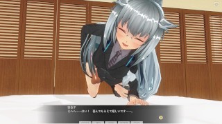 3D HENTAI сute girl jerk off you POV