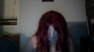 Busty Nights Pt5! Taking my silicone female glove hands off! While wearing my female silicone masks