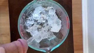 Making some iced pee