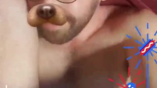 Sc Puppy Kyle Butler Shoots Some Fireworks Onto His Glasses 'Happy 4th!'