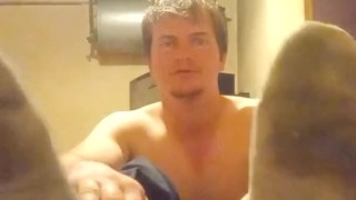 hot guy perform in socks for gay and teasej