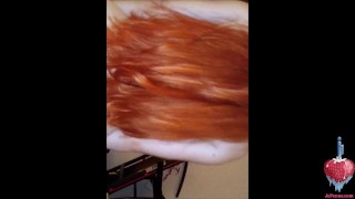 Red head and Shaved Tinder Date Sucks me slow and Fucks me to Hell and back with her nice bubble ass