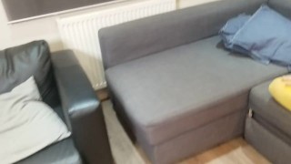 Pixiee Little strips after swallowing all of Chazzy's cum