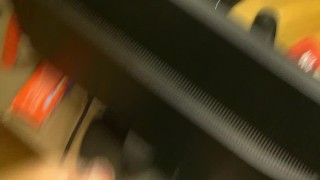 Playing with stranger on the internet, while husband films.