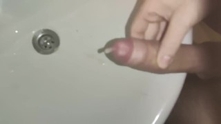 Massive cumshot with slowmo 