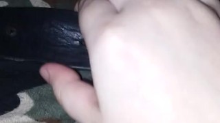 Jerking Off, Bound, and Spanking While Moaning For Daddy