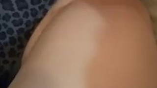 teen plays with herself in cheetah outfit