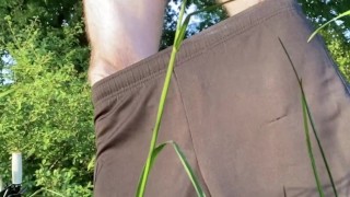 outdoor bicycle bike wank - rode to the woods and masturbated outdoors. Dogging, public sex outdoor