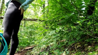 Smoking Hiker Puts On A Menstrual Pad