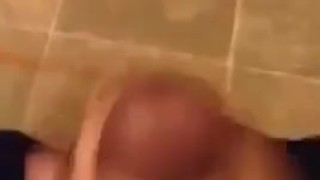 Cumshot in my job’s bathroom