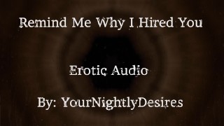 Interview Part 2 Why Did I Hire You? [Spanking] [Kissing] [Office Sex] (Erotic Audio for Women)