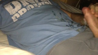 Shooting my load in my mates bed