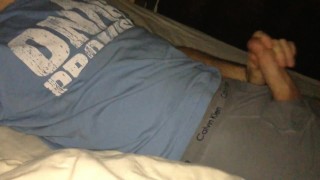 Shooting my load in my mates bed